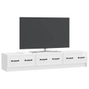  TV skap Høgglans hvit 147 x 34,5 x 27 cm Konstruert tre