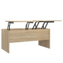 vidaXL Salongbord sonoma eik 102x50,5x46,5 cm konstruert tre