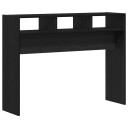  Konsollbord Svart Eik 105x30x80 cm Ingeniørtre