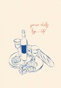 Picnic Club Print Wine and Cheese Plakat Plakat / 30x40cm