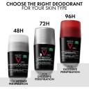 Vichy Homme Anti-Trace Deo roll on Uten parfyme 50 ml