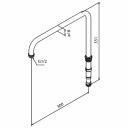 Damixa Dusjarm for Takdusj Krom Svart Matt (KO-7662061)