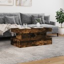  Salongbord med LED-lys røkt eik 90x50x40 cm 8721012466203