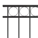 vidaXL Gjerdepanel stål 1,7x1,2 m svart
