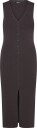 Gina Tricot Knitted Vest Dress Brown S