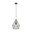 Eglo Carlton Pendel Ø235 sort E27 60W