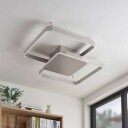 Lucande Kadira LED-taklampe 70 cm, nikkel