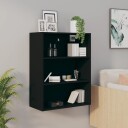 vidaXL Hengende veggskap svart 69,5x32,5x90 cm