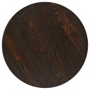vidaXL Bistrobord MDF og stål rund 60x75 cm mørk aske