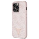 Guess Mobildeksel for iPhone 14 Pro Rosa Crossbody 4G Metalllogo