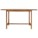 vidaXL Hagebord 150x150x75 cm heltre teak