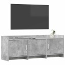  TV skap 130 x 33 x 47 cm Betonggrå Konstruert tre