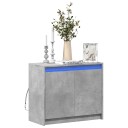  Skjenk med LED betonggrå 72x34x61 cm konstruert tre 8721102967412