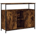 vidaXL Skjenk røkt eik 100x35x80 cm konstruert tre