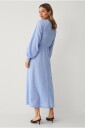 Ellos Collection   Maxikjole med broderie anglaise   Blå