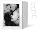 Daiber Billedramme m/Passepartouts (13x18cm) Hvit/Gull Linje