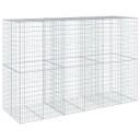 Gabionkurv med deksel 300x100x200 cm galvanisert jern