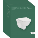 Porsgrund Glow 65 Sett Vegghengt Toalett Rimfree m/sete QR Myktlukkende Hvit