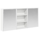  Baderomsskapsett 3 pcs 126 x 16 x 62.5 cm Konstruert tre