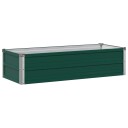 vidaXL Hevet Hagebed Grønn 100 x 40 x 24 cm kaldvalset stål