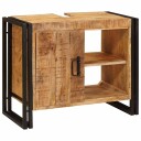  Servantskap til bad 71 x 33 x 58 cm Massiv Mangotre Jern