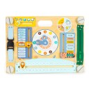 Tosidig sensorisk manipulativt trebrett for barn ECOTOYS