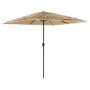  Hageparasoll med LED med stålstang brun 248x248x248 cm 4005117