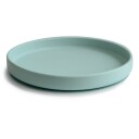 mushie Silikontallerken Class ic med sugesokkel Cambridge Blue