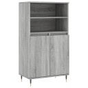vidaXL Highboard grå sonoma 60x36x110 cm konstruert tre