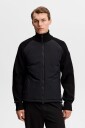 J. Lindeberg Aeron Knit Hybrid Jacket   Black   S