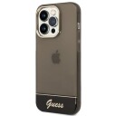Guess iPhone 14 Pro Hardcase Gjennomsiktig Svart 6.1"