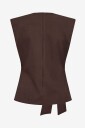 co’couture   Bluse LunaCC Pleat Top   Brun