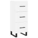 vidaXL Skjenk hvit 34,5x34x90 cm konstruert tre