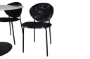 Venture Design Estelle & Vault spisegruppe Hvit/flerfarget 4 st stoler & bord 106 cm