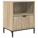  Nattbord med skuff Sonoma eik 49 x 36 x 61 cm Konstruert tre