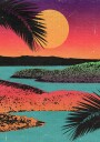 Retro Sunset Plakat / 30x40cm