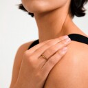 Pilgrim LULU mom stack ring gullbelagt