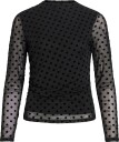 Vila - Bluse Virikke L/S Funnel Neck Top - - Svart
