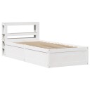  Sengeramme med hodegavl hvit 90x190 cm heltre furu 3306364