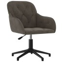 vidaXL Kontorstol Mørkegrå 56 x 61,5 x 72 cm Fløyel