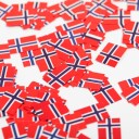Bordkonfetti Norske Flagg 150 stk