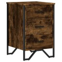  Nattbord røkt eik 40x41x60 cm konstruert tre 848526