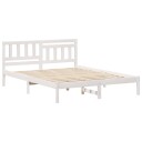  Sengestamme med hodegjerde Hvit 160 x 200 cm Heltre furu