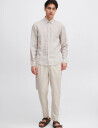 Casual Friday Cfanton Bd Ls Linen Shirt - Beige - S