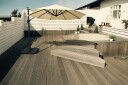 Miami Hageparasoll Frittstående Ø3,5 m   Sand
