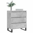 vidaXL Skjenk betonggrå 60x35x70 cm konstruert tre