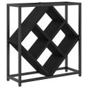 vidaXL Vinhylle Svart Eik 51 x 18 x 52,5 cm Konstruert tre