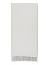 Calvin Klein Emblem 2-Tone Fringe Mw Scarf - White - ONE SIZE