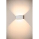 SLV - Oval 18 LED Utendørs Vegglampe IP65 White SLV