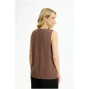 IN Front Dame Topper Brun 2XL,
